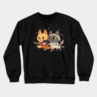 Trick or Treat Cats Crewneck Sweatshirt
